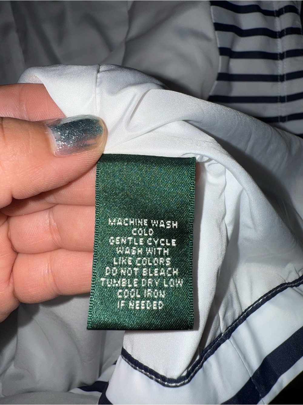 Ralph Lauren Striped Utility Jacket with Pink Trim - Picture 6 of 7